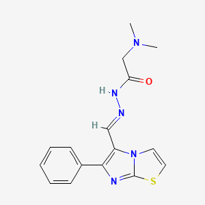 N,N-Dimethylglycine ((6-phenylimidazo(2,1-b)thiazol-5-yl)methylene)hydrazide