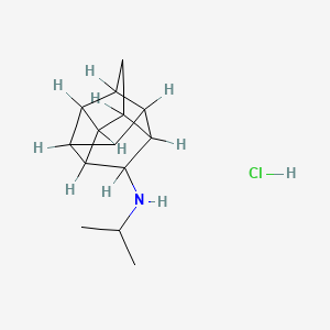 8-(Isopropylamino)pentacyclo(5.4.0.0(sup 2,6).0(sup 3,10).0(sup 5,9))undecane hydrochloride