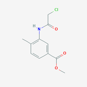 molecular formula C11H12ClNO3 B1274880 Methyl 3-(2-chloroacetamido)-4-methylbenzoate CAS No. 54941-43-4
