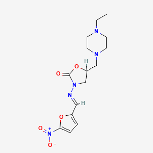 5-(4-Ethyl-1-piperazinylmethyl)-3-((5-nitro-2-furfurylidene)amino)-2-oxazolidinone