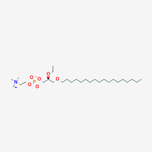 1-o-Octadecyl-2-O-ethylglyceryl-3-phosphorylcholine, (S)-