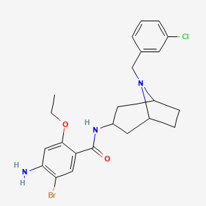 exo-4-Amino-5-bromo-2-ethoxy-N-(8-(3-chlorobenzyl)-8-azabicyclo(3.2.1)oct-3-yl)benzamide