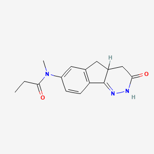 N-Methyl-N-(3,4,4a,5-tetrahydro-3-oxo-2H-indeno(1,2-c)pyridazin-7-yl)propanamide