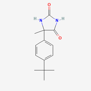 molecular formula C14H18N2O2 B1274891 5-(4-叔丁基苯基)-5-甲基咪唑烷-2,4-二酮 CAS No. 61344-30-7