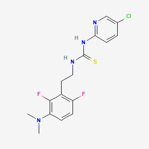 Thiourea, N-(5-chloro-2-pyridinyl)-N'-(2-(3-(dimethylamino)-2,6-difluorophenyl)ethyl)-