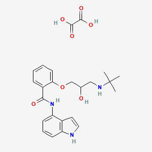 2-(3-((1,1-Dimethylethyl)amino)-2-hydroxypropoxy)-N-(1H-indol-4-yl)benzamide oxalate