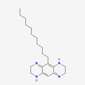 Pyrazino(2,3-g)quinoxaline, 1,2,3,6,7,8-hexahydro-5-undecyl-