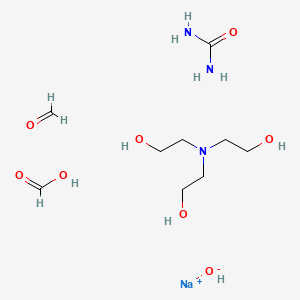 Sodium;2-[bis(2-hydroxyethyl)amino]ethanol;formaldehyde;formic acid;urea;hydroxide