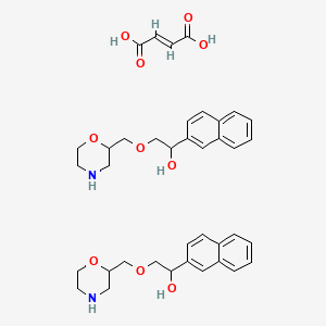 (E)-but-2-enedioic acid;2-(morpholin-2-ylmethoxy)-1-naphthalen-2-ylethanol