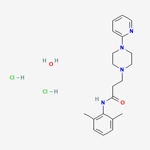 N-(2,6-Dimethylphenyl)-4-(2-pyridinyl)-1-piperazinepropanamide dihydrochloride hydrate