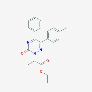 B012749 1,2,4-Triazine-2(3H)-acetic acid, 5,6-bis(4-methylphenyl)-alpha-methyl-3-oxo-, ethyl ester CAS No. 108734-89-0