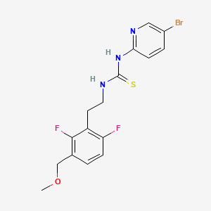 Thiourea, N-(5-bromo-2-pyridinyl)-N'-(2-(2,6-difluoro-3-(methoxymethyl)phenyl)ethyl)-