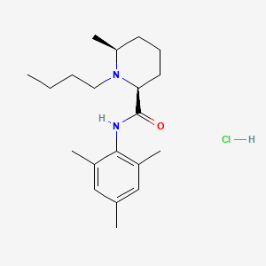 2-Piperidinecarboxamide, 1-butyl-6-methyl-N-(2,4,6-trimethylphenyl)-, monohydrochloride, cis-