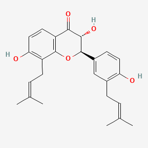 molecular formula C25H28O5 B12749068 3-Hydroxyglabrol CAS No. 74148-41-7