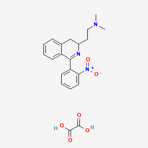 N,N-dimethyl-2-[1-(2-nitrophenyl)-3,4-dihydroisoquinolin-3-yl]ethanamine;oxalic acid