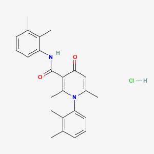 Nicotinamide, 1,4-dihydro-N,1-bis(2,3-xylyl)-2,6-dimethyl-4-oxo-, monohydrochloride