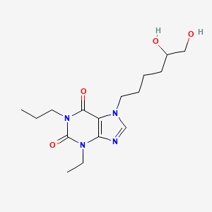 3,7-Dihydro-7-(5,6-dihydroxyhexyl)-3-ethyl-1-propyl-1H-purine-2,6-dione