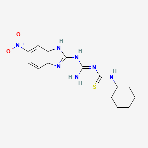 Urea, 3-cyclohexyl-1-((5-nitro-2-benzimidazolyl)amidino)-2-thio-