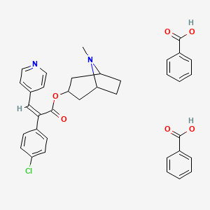 benzoic acid;(8-methyl-8-azabicyclo[3.2.1]octan-3-yl) (Z)-2-(4-chlorophenyl)-3-pyridin-4-ylprop-2-enoate