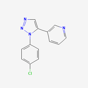 Pyridine, 3-(1-(4-chlorophenyl)-1H-1,2,3-triazol-5-yl)-