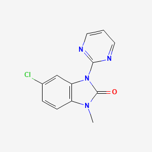 2H-Benzimidazol-2-one, 1,3-dihydro-5-chloro-1-methyl-3-(2-pyrimidinyl)-