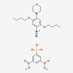 2,5-dibutoxy-4-morpholin-4-ylbenzenediazonium;3,5-dicarboxybenzenesulfonate