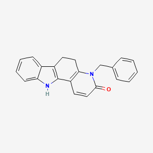 3H-Pyrido(3,2-a)carbazol-3-one, 4,5,6,11-tetrahydro-4-(phenylmethyl)-