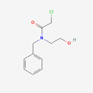 molecular formula C11H14ClNO2 B1274922 N-苄基-2-氯-N-(2-羟乙基)乙酰胺 CAS No. 100129-49-5