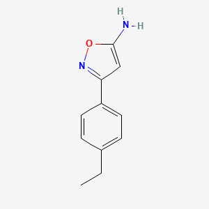 molecular formula C11H12N2O B1274923 3-(4-Ethylphenyl)-1,2-oxazol-5-amine CAS No. 1020955-20-7