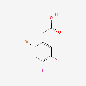 molecular formula C8H5BrF2O2 B1274928 2-溴-4,5-二氟苯乙酸 CAS No. 883502-07-6