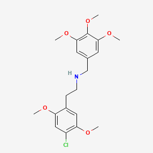 2-(4-Chloro-2,5-dimethoxyphenyl)-N-(3,4,5-trimethoxybenzyl)ethanamine