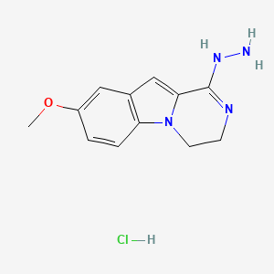 1-Hydrazino-8-methoxy-3,4-dihydropyrazino(1,2-a)indole hydrochloride dihydrate