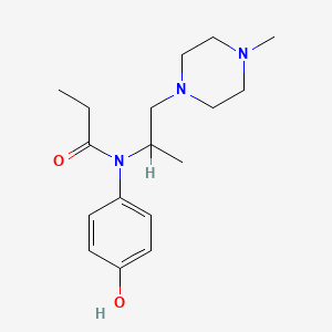 4'-Hydroxy-N-(1-methyl-2-(4-methyl-1-piperazinyl)ethyl)propionanilide