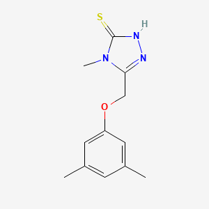 molecular formula C12H15N3OS B1274939 5-[(3,5-二甲基苯氧基)甲基]-4-甲基-4H-1,2,4-三唑-3-硫醇 CAS No. 667413-37-8