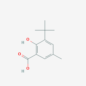 molecular formula C12H16O3 B1274940 3-叔丁基-2-羟基-5-甲基苯甲酸 CAS No. 23050-96-6