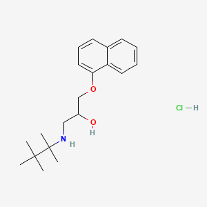 1-(1-Naphthalenyloxy)-3-((1,1,2,2-tetramethylpropyl)amino)-2-propanol hydrochloride