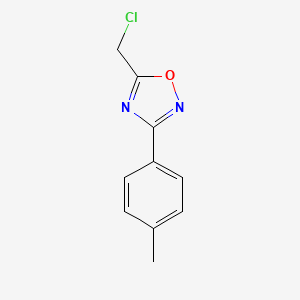 molecular formula C10H9ClN2O B1274946 5-(氯甲基)-3-(4-甲基苯基)-1,2,4-噁二唑 CAS No. 50737-29-6