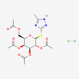 beta-D-Galactopyranoside, 5-methyl-1H-1,2,4-triazol-3-yl 1-thio-, 2,3,4,6-tetraacetate, monohydrochloride