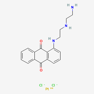 ((2-((2-(Anthraquinon-1-ylamino)ethyl)amino)ethyl)amine-N,N')dichloroplatinum(II)