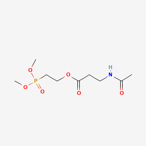 beta-Alanine, N-acetyl-, 2-(dimethoxyphosphinyl)ethyl ester