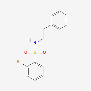 molecular formula C14H14BrNO2S B1274951 2-溴-N-苯乙基苯磺酰胺 CAS No. 849141-69-1