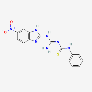 Urea, 1-((5-nitro-2-benzimidazolyl)amidino)-3-phenyl-2-thio-