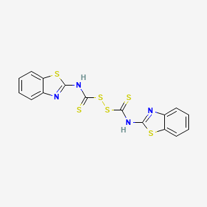 1,3-benzothiazol-2-ylcarbamothioylsulfanyl N-(1,3-benzothiazol-2-yl)carbamodithioate