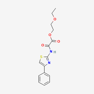 2-Ethoxyethyl N-(4-phenylthiazol-2-yl)oxamate