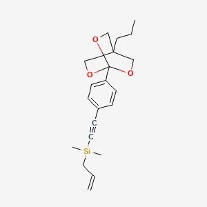 Silane, dimethyl-2-propenyl((4-(4-propyl-2,6,7-trioxabicyclo(2.2.2)oct-1-yl)phenyl)ethynyl)-