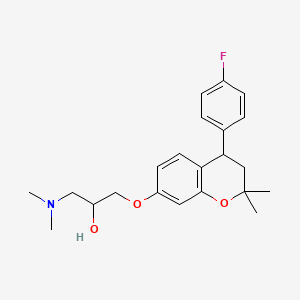 1-(Dimethylamino)-3-((4-(4-fluorophenyl)-3,4-dihydro-2,2-dimethyl-2H-1-benzopyran-7-yl)oxy)-2-propanol