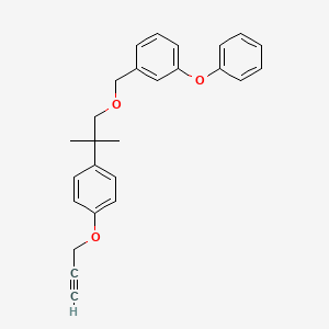 Benzene, 3-phenoxy-1-((2-(4-(2-propynyloxy)phenyl)-2-methylpropoxy)methyl)-