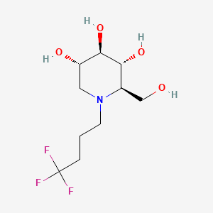 3,4,5-Piperidinetriol, 2-(hydroxymethyl)-1-(4,4,4-trifluorobutyl)-, (2R,3R,4R,5S)-