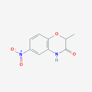 molecular formula C9H8N2O4 B1274966 2-甲基-6-硝基-2H-苯并[B][1,4]噁嗪-3(4H)-酮 CAS No. 57463-01-1