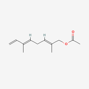 2,5,7-Octatrien-1-ol, 2,6-dimethyl-, acetate, (2E,5E)-